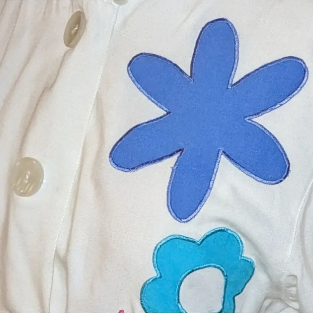 Max and Diane vintage white cropped top size Medium‎